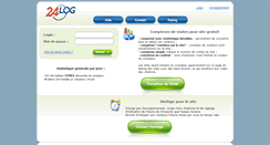 Desktop Screenshot of 24log.fr